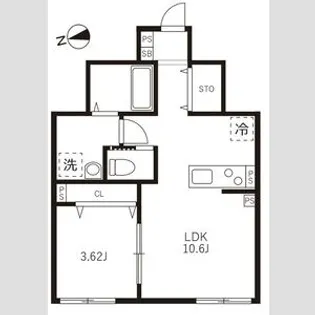 カサプレミア代田【1階】の間取り