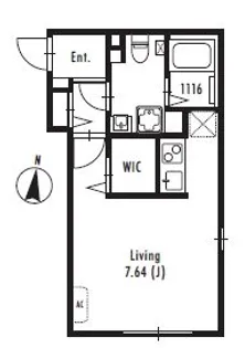 プライマル中野新橋【204号室号室】の間取り
