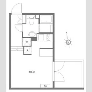 アレーロ西早稲田【1階】の間取り