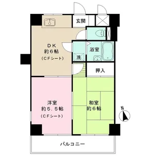 ニューハイム小原【3階】の間取り