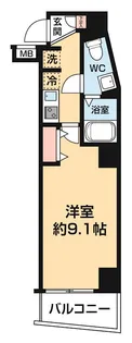 XEBEC大山【803号室号室】の間取り