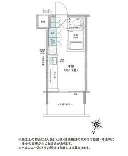 コムレジ赤羽 学生棟【4階】の間取り