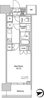 エミリブ石神井公園【8階】の間取り