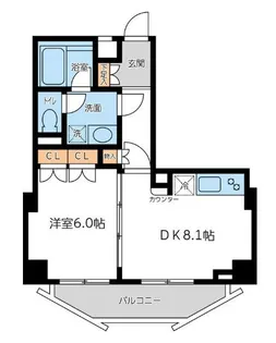 CITY SPIRE 若松町【3階】の間取り