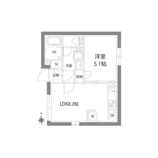 CASA PIAZZA池袋【4階】の間取り