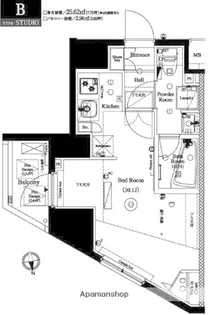 AXAS桜上水アジールコート【702号室】の間取り