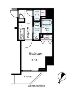 ハーモニーレジデンス大塚山手【4階】の間取り