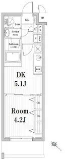 市谷鷹匠町レジデンス【2階】の間取り