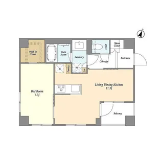 ベルファース駒沢三丁目【1階】の間取り