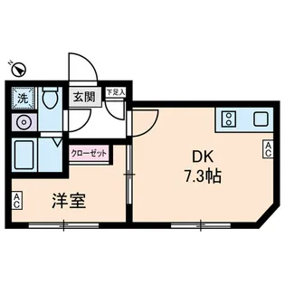 アムス早稲田(旧LABLANCHEUR早稲田)【2階】の間取り