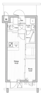 レジデンス東中野ガーデン【3階】の間取り