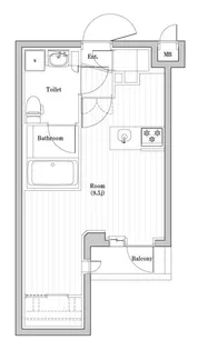 1Rの間取り画像