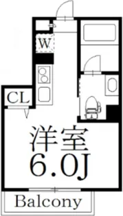 ワクラス中野【1階】の間取り