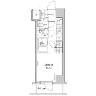 ザ・パークハビオ中野富士見町ガーデン【9階】の間取り