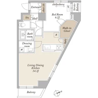 ARKMARK上北沢【4階】の間取り