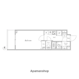 クオリタス杉並方南町【4階】の間取り