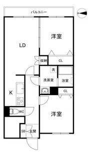 ユーコート東武練馬【4階】の間取り