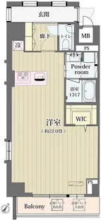シュトラーレ神山町【9階】の間取り