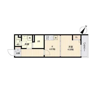 ラクラス三軒茶屋【0305号室】の間取り