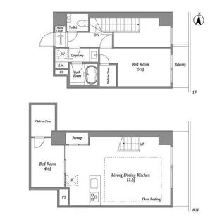 IPSE代々木上原【1階】の間取り