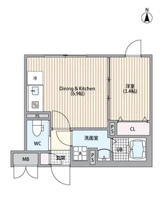 SUNFLOWER GARDEN【1階】の間取り