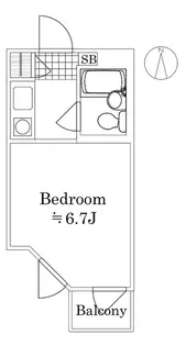 ライオンズマンシヨン武蔵関【2階】の間取り