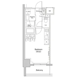 ザ・パークハビオ東長崎【7階】の間取り