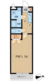 ヴェルデ池袋西【1階】の間取り