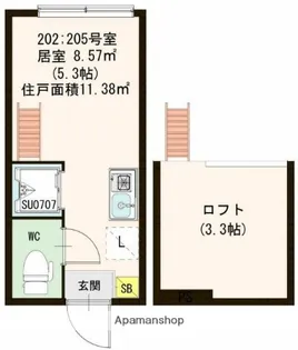 CFハイツ和田【2階】の間取り