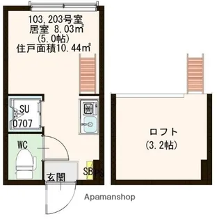 リヴィエール高田馬場【1階】の間取り