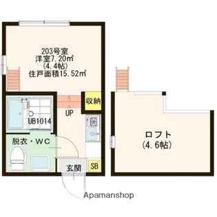 HARUMI上池袋【203号室号室】の間取り