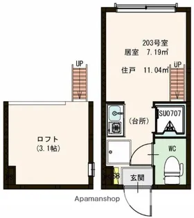 COCOTERRACE【2階】の間取り