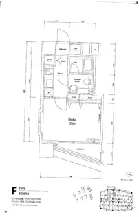 ファーストリアルタワー新宿【608号室号室】の間取り