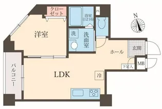 アルベリ代々木公園【3階】の間取り