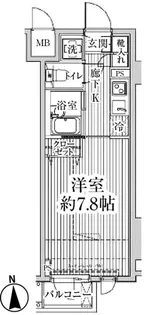 HF東中野レジデンス【2階】の間取り