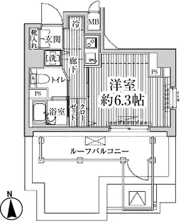 HF東中野レジデンス【0901号室】の間取り