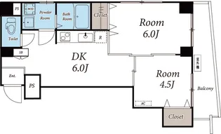 サントピア四谷【8階】の間取り