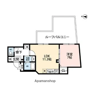BENOIT NAKANO【502号室】の間取り