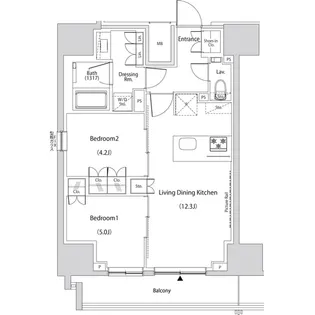 ザ・パークハビオ新中野【11階】の間取り
