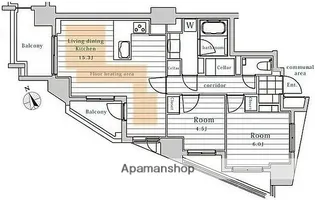 レスピール早稲田【5階】の間取り