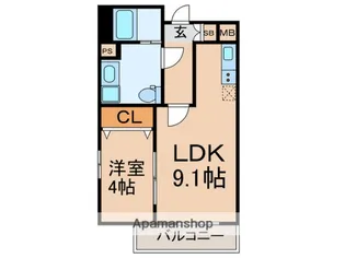 アイルグランデ中野ノース【2階】の間取り