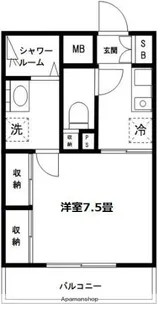 富士見ハイム【3階】の間取り