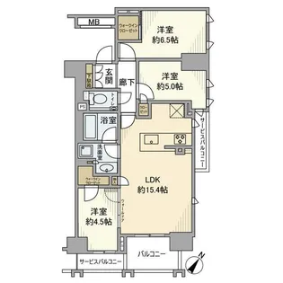 BRILLIA練馬春日町【2階】の間取り
