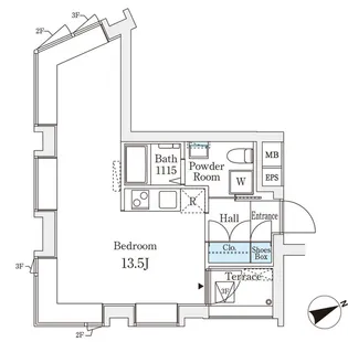 コージーコート四谷坂町【3階】の間取り