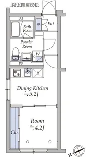 アトリオフラッツ中野新井薬師【2階】の間取り