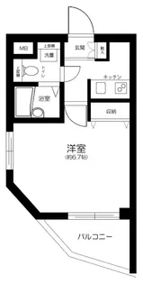 東京都新宿区西新宿4丁目【マンション】の間取り