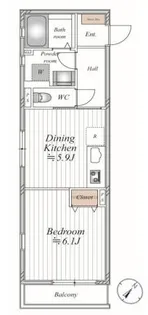 ルタンキャルム【303号室】の間取り