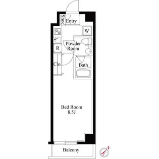 GRAN PASEO 神楽坂【4階】の間取り