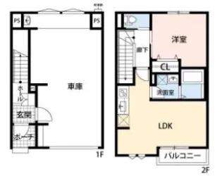 アヴァンティ環八西台【1階】の間取り