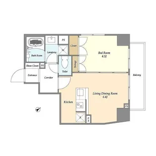 コンフォリア幡ヶ谷【5階】の間取り